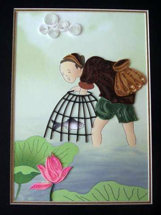 Tranh cuốn Thiếu nữ
