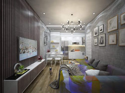 Thiết kế nội thất chung cư Mường Thanh - Cửa Đông Tp. Vinh, Nghệ An ( A. Dũng )